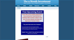 Desktop Screenshot of 9monthinvestment.com